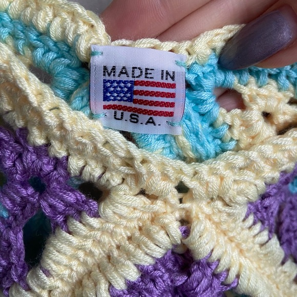 Granny square top size S-M pastel colors - Picture 5 of 12